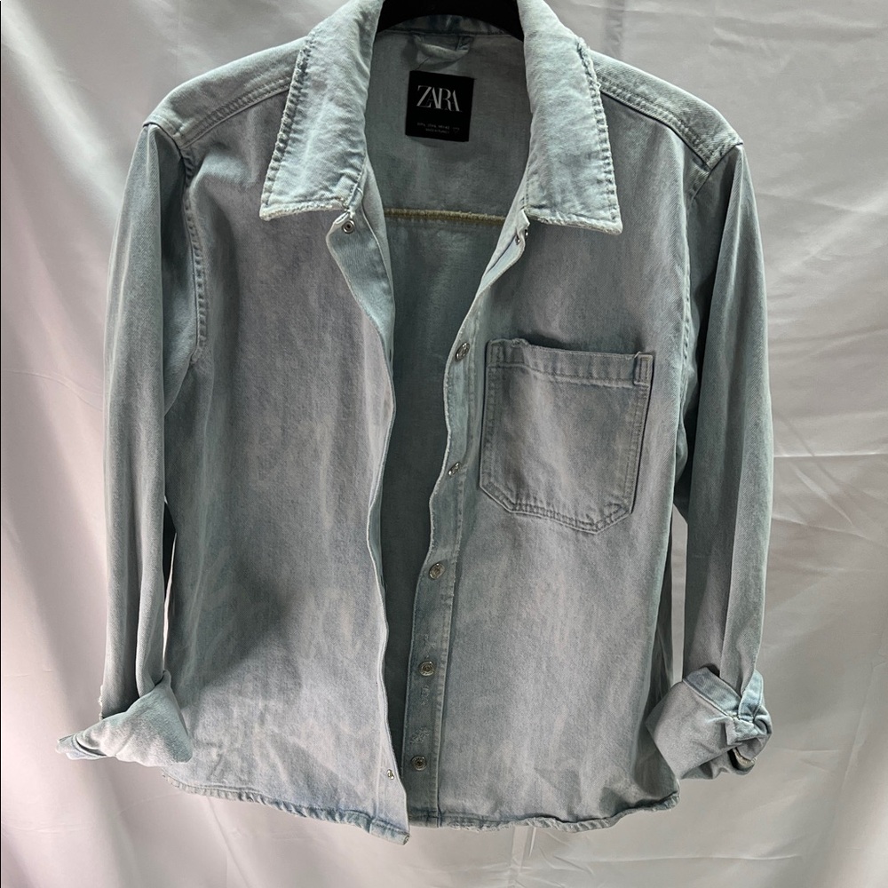 Zara Faded Blue Casual Shirt